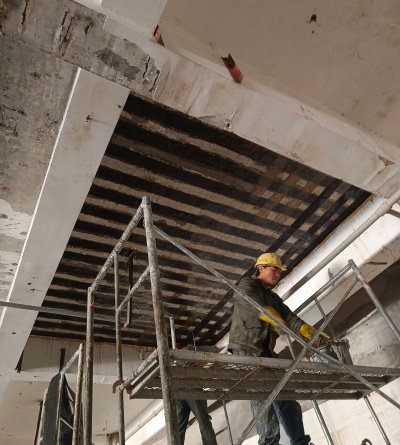 南寧青秀區民歌湖改造項目樓板碳纖維加固工程案例